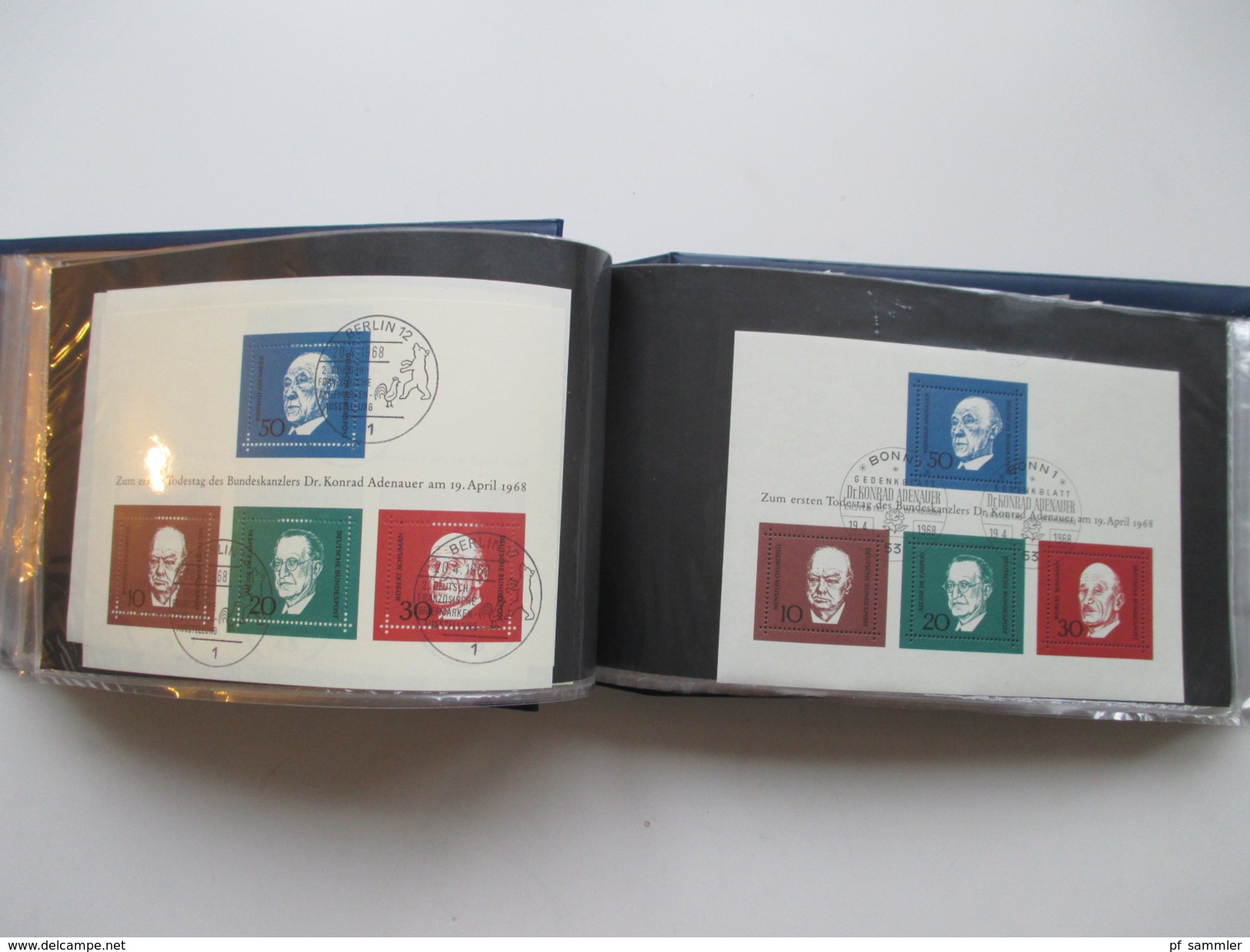 Bund Blocklager 1959 - 1995 ab Block 2 ** / o mit 2x Block 2 ** / 1x o + 34x Block 3 ** Sehr hoher Katalogwert!!!!