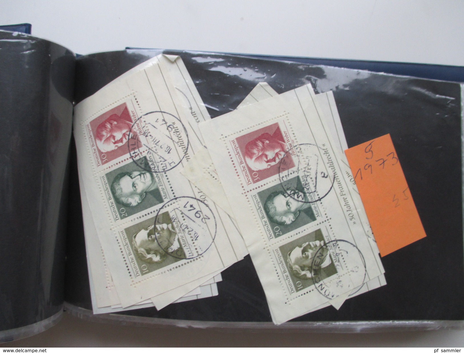 Bund Blocklager 1959 - 1995 ab Block 2 ** / o mit 2x Block 2 ** / 1x o + 34x Block 3 ** Sehr hoher Katalogwert!!!!