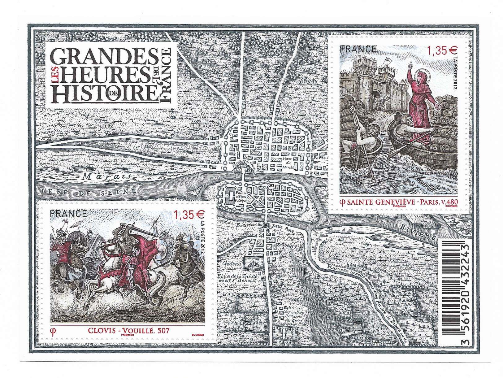 Timbre France Bloc Feuillet N° F 4704 " Les Grandes Heures De L'Histoire De France I " - Mint/Hinged