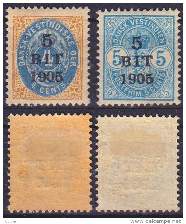 DÄNISCH DANSK WESTINDIEN [1905] MiNr 0038 Ex ( */mh ) [01] - Denmark (West Indies)