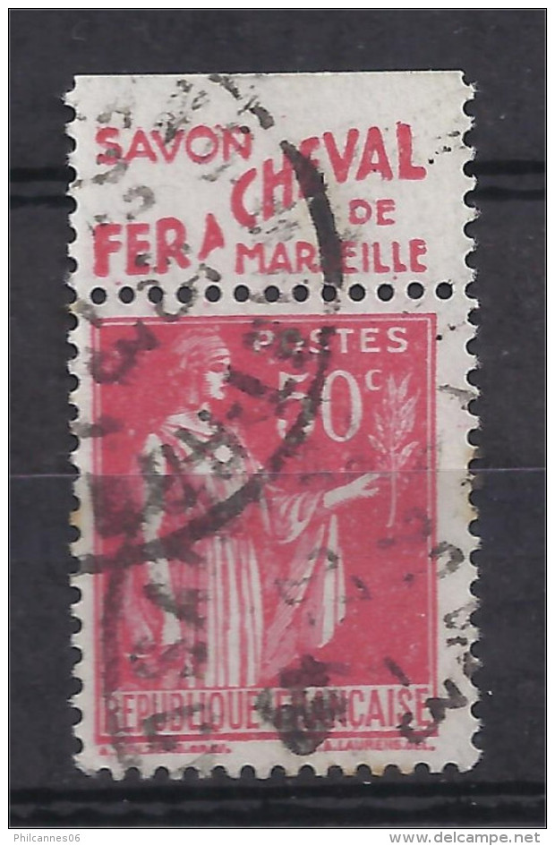 France - Carnets - Pub - Paix 50 C Rouge - Yvert N° 283 - Type IV - FER A CHEVAL - Savon - Oblitéré - Autres & Non Classés