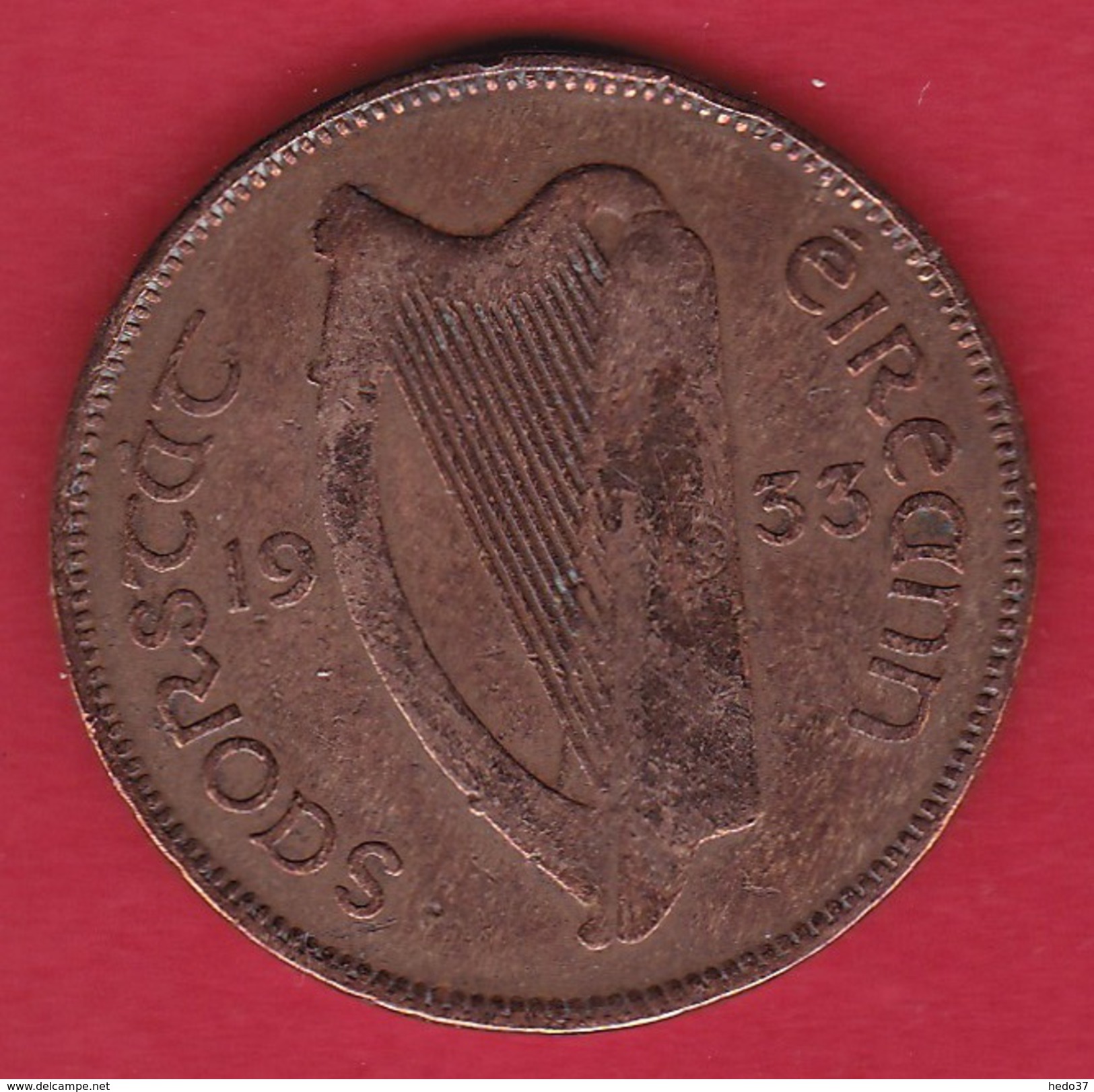 Irlande - 1/2 Penny 1933 - Irlande