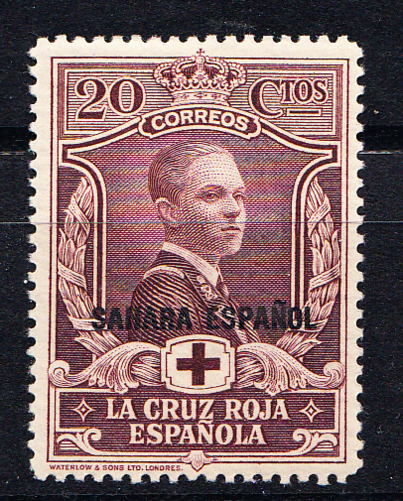 SAHARA 1926 CRUZ ROJA. SELLOS DE ESPAÑA HABILITADOS   EDIFIL Nº 16 NUEVO CON CHARNELA   SES393GRANDE - Sahara Español