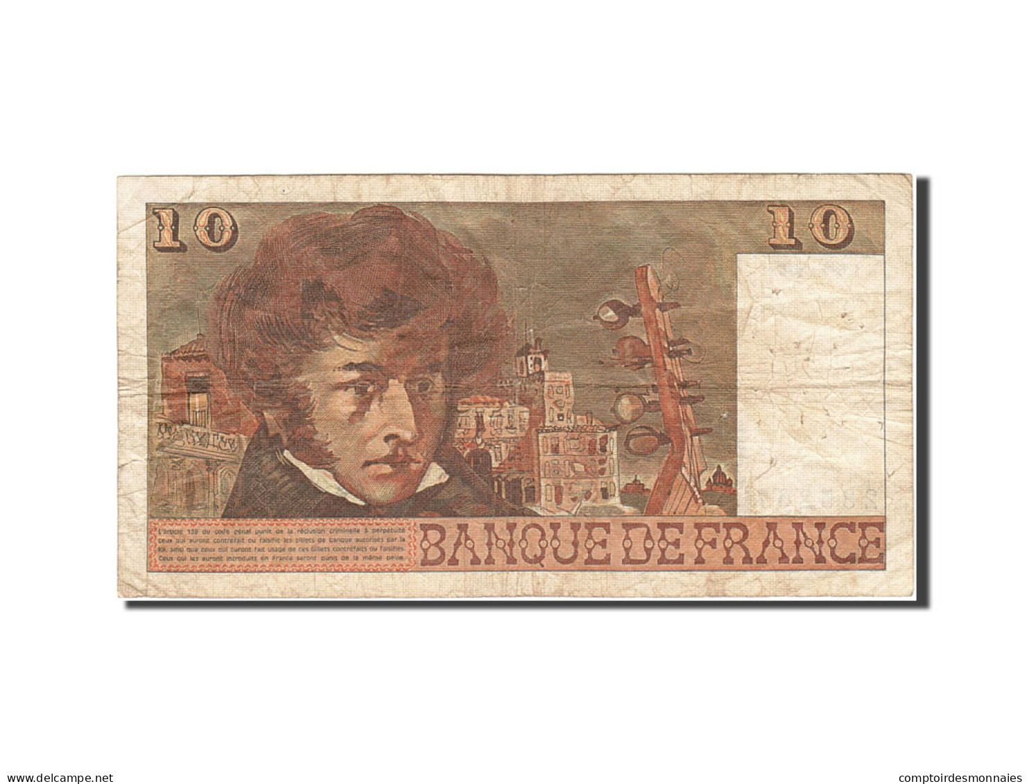 Billet, France, 10 Francs, 1972, 1976-01-05, B, Fayette:63.17, KM:150c - 10 F 1972-1978 ''Berlioz''