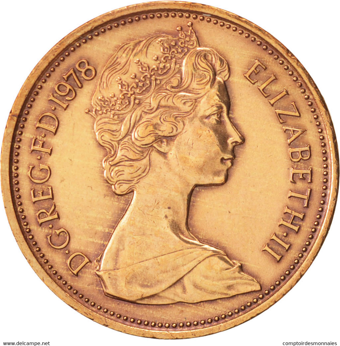 Monnaie, Grande-Bretagne, Elizabeth II, 2 New Pence, 1978, TTB+, Bronze, KM:916 - 2 Pence & 2 New Pence