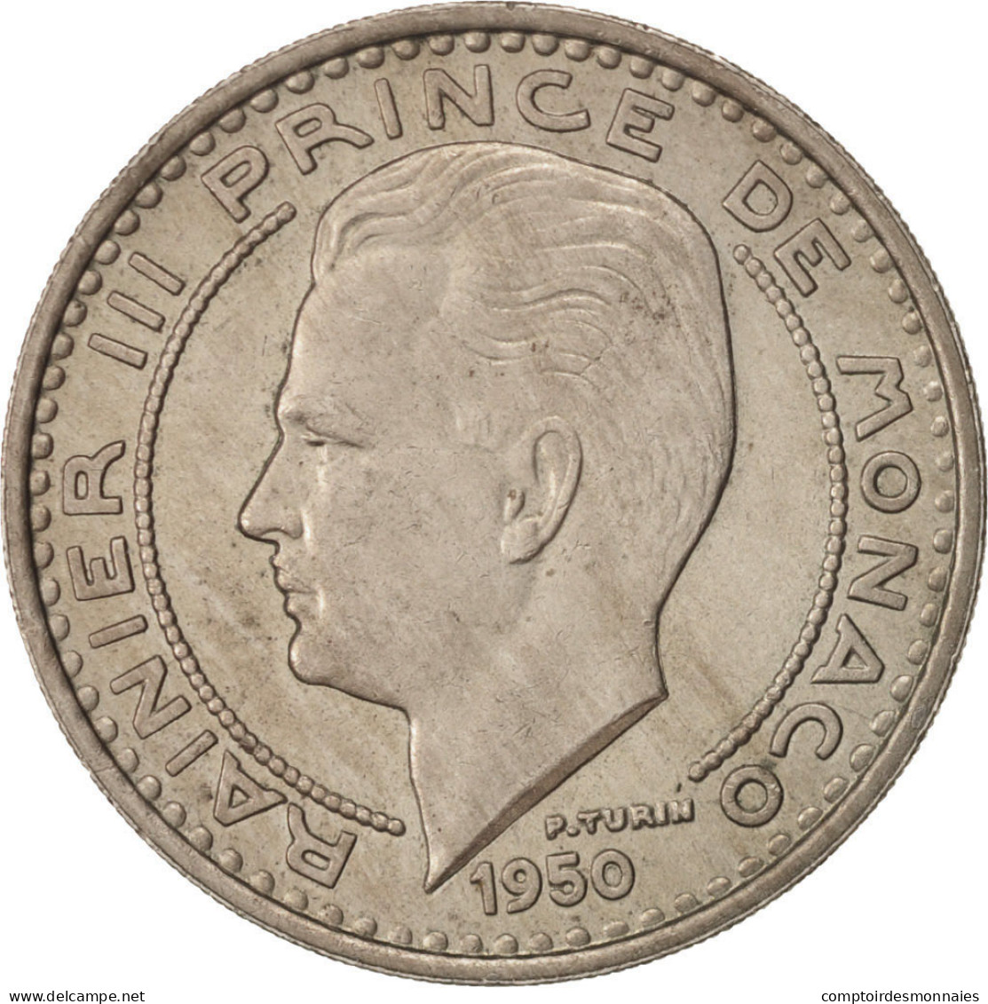 Monnaie, Monaco, Rainier III, 100 Francs, Cent, 1952, SUP, Copper-nickel, KM:133 - 1949-1956 Francos Antiguos