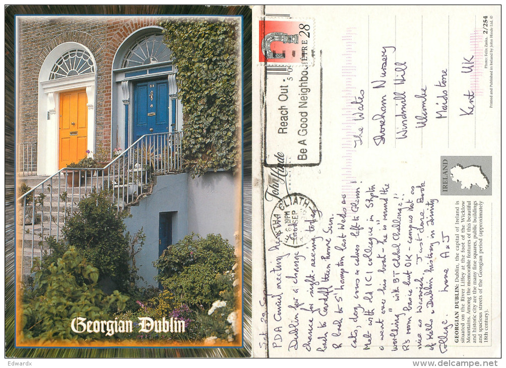 Dublin, Ireland Postcard Posted 1996 Stamp - Dublin