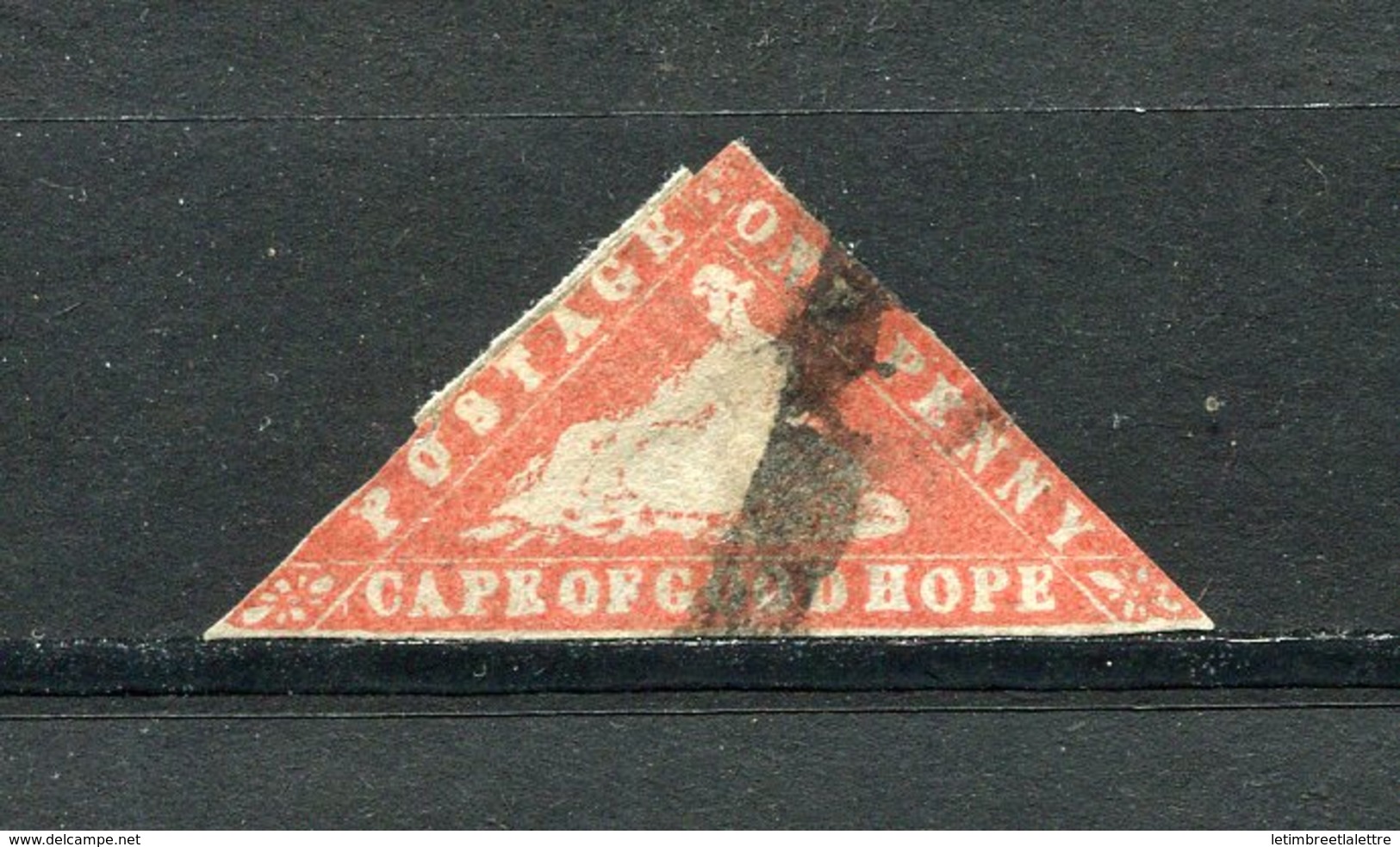 ⭐ Cap De Bonne Espérance - YT N° 12 - Oblitéré - Gris / Bois - Signé - RARE ⭐ - Kaap De Goede Hoop (1853-1904)