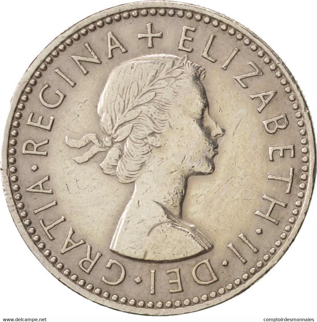 Monnaie, Grande-Bretagne, Elizabeth II, Shilling, 1955, TTB+, Copper-nickel - I. 1 Shilling