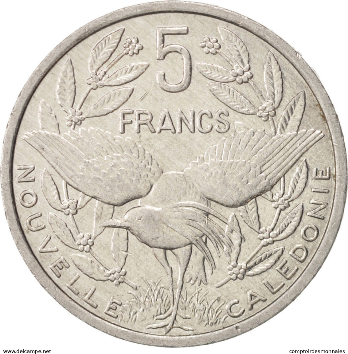 Monnaie, Nouvelle-Calédonie, 5 Francs, 1990, Paris, SUP, Aluminium, KM:16 - Nueva Caledonia