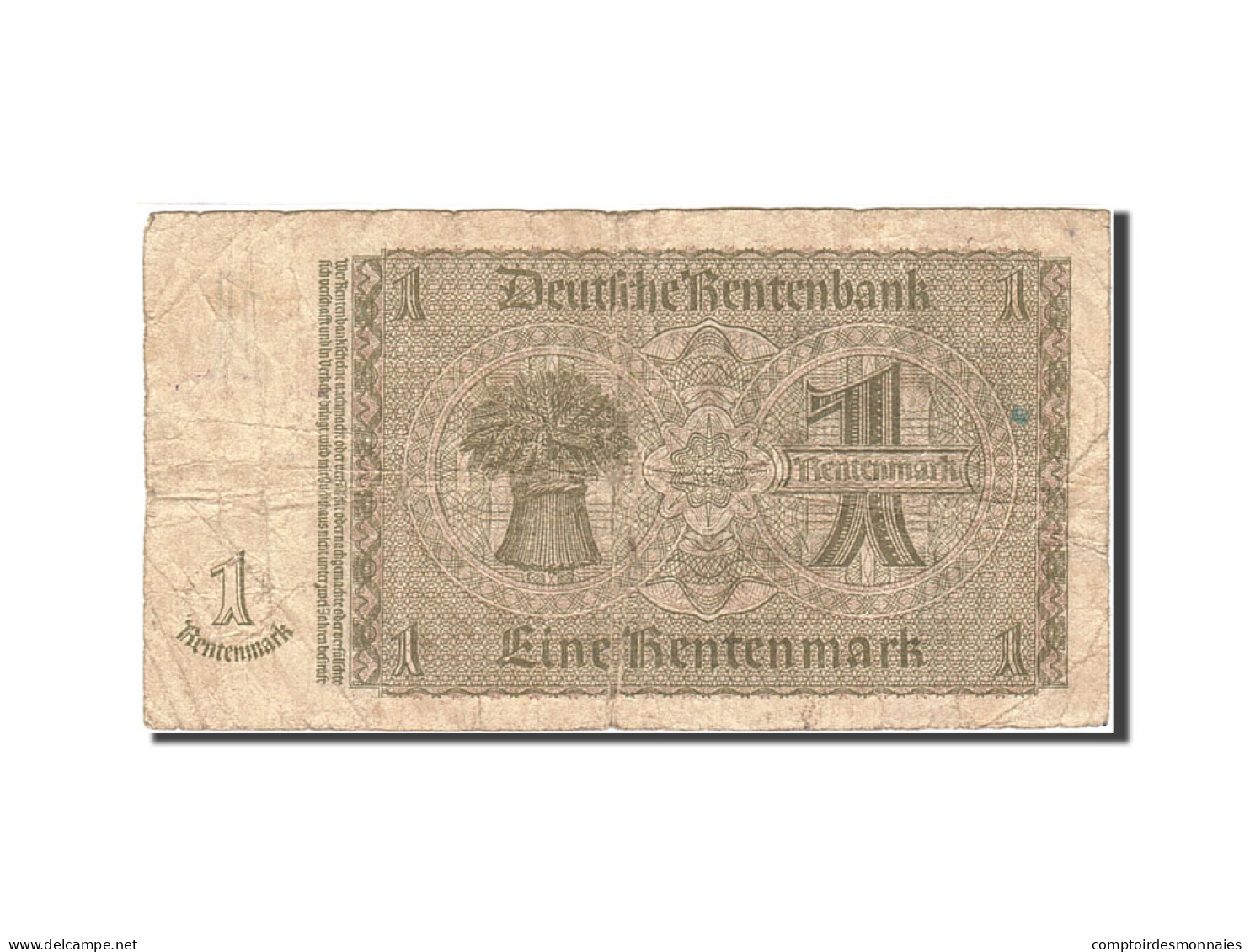 Billet, Allemagne, 1 Rentenmark, 1937, 1937-01-30, KM:173b, B - 1 Rentenmark