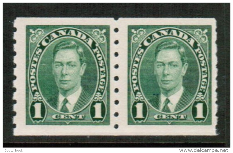 CANADA   Scott # 238** VF MINT NH COIL PAIR - Coil Stamps