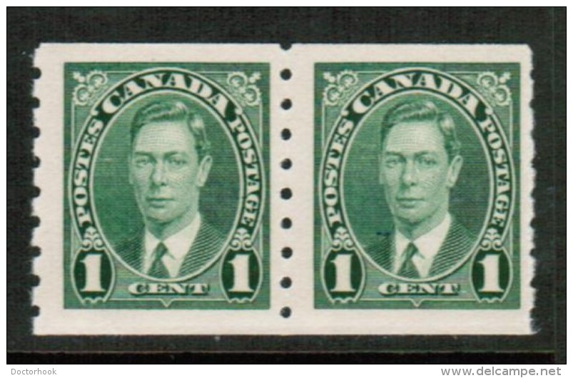 CANADA   Scott # 238** VF MINT NH COIL PAIR - Rollen