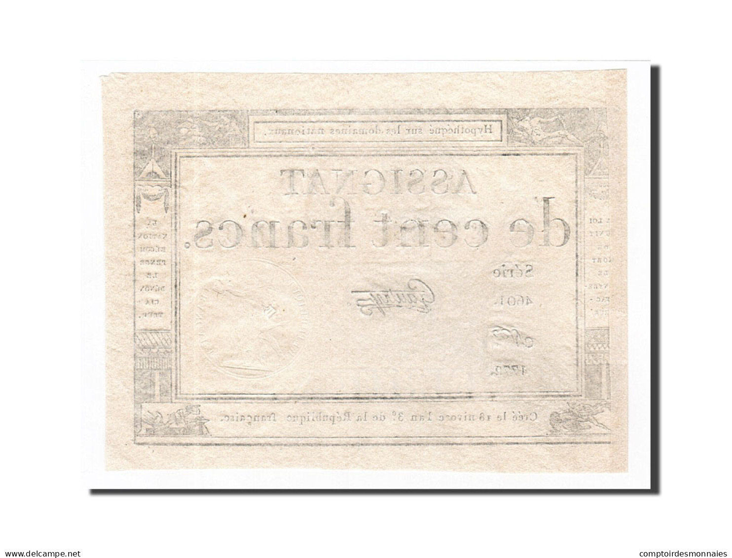 Billet, France, 100 Francs, 1795, 1795-01-07, Gautry, SUP, KM:A78, Lafaurie:173 - Assignats & Mandats Territoriaux
