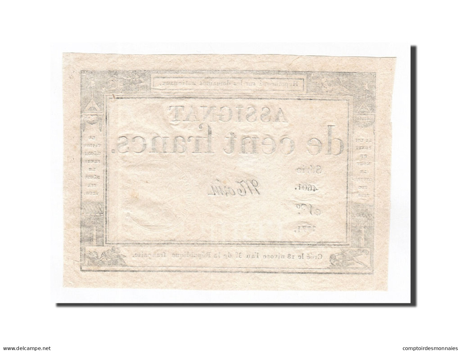Billet, France, 100 Francs, 1795, 1795-01-07, Morin, SUP+, KM:A78, Lafaurie:173 - Assignats & Mandats Territoriaux