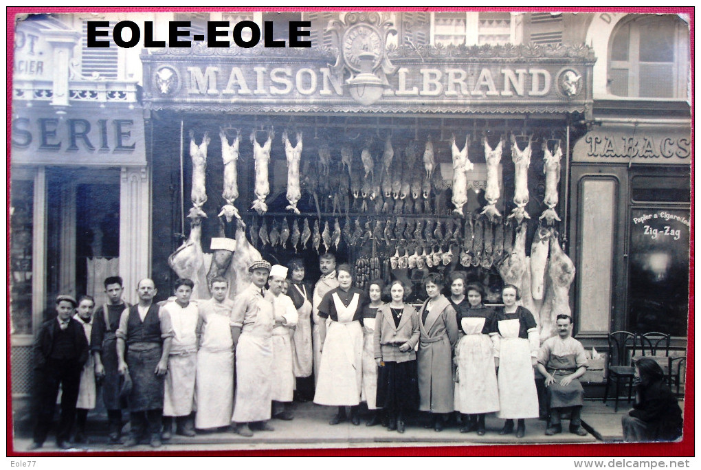 83 - Carte Photo - TOULON - Boucherie - Maison ALBRAND - Devanture - Place Victor HUGO - Rue Nationale - Toulon