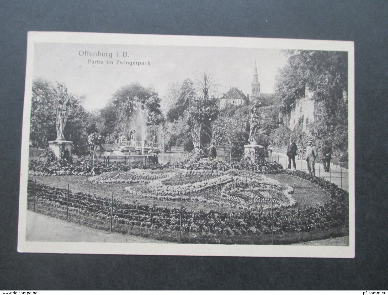 AK 1917 Offenburg I. B. Partie Im Zwingerpark. Elsass?! - Offenburg