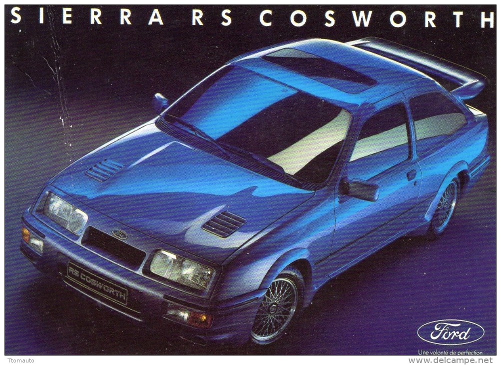Ford Sierra RS Cosworth  -   Advertising Postcard -  CPM - Voitures De Tourisme