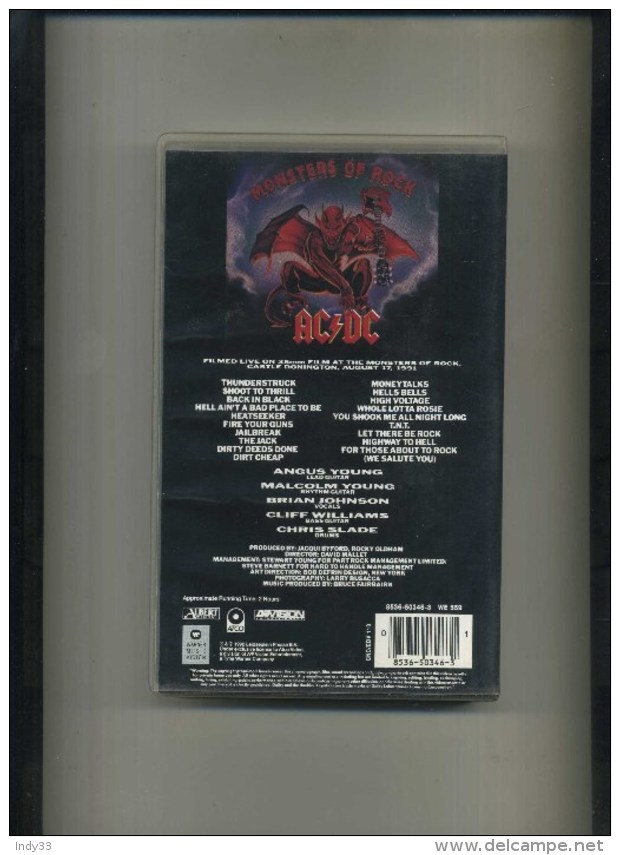 - ACDC LIVE AT DONNINGTON . 1991 . - Concerto E Musica