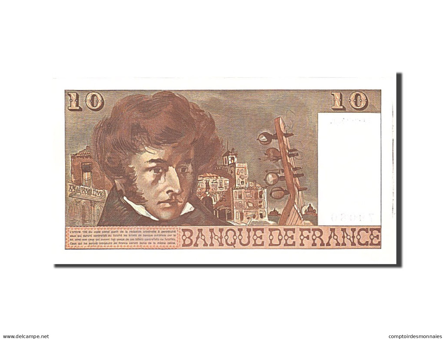 Billet, France, 10 Francs, 1975, 1975-02-06, SPL+, Fayette:63.8, KM:150b - 10 F 1972-1978 ''Berlioz''