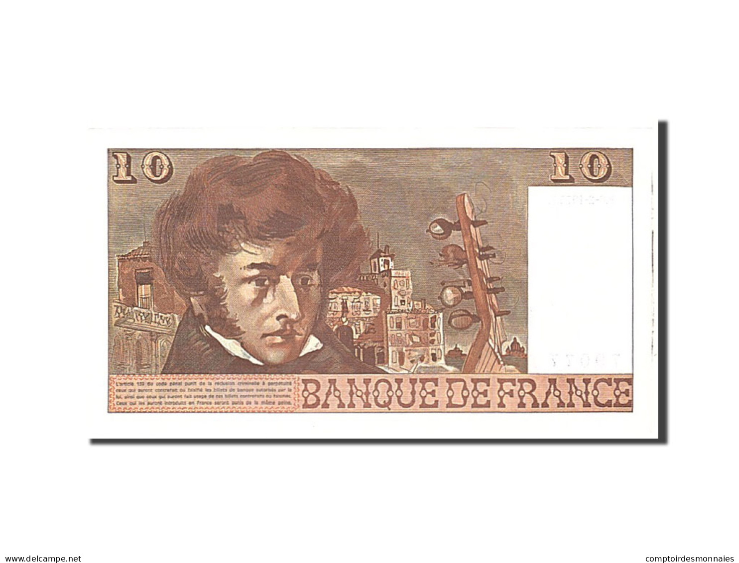 Billet, France, 10 Francs, 1975, 1975-02-06, SPL, Fayette:63.8, KM:150b - 10 F 1972-1978 ''Berlioz''