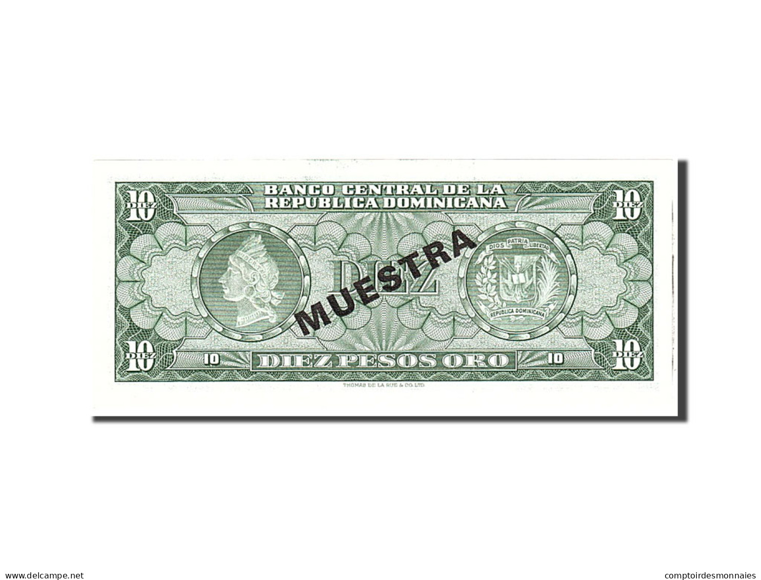 Billet, Dominican Republic, 10 Pesos Oro, 1985, Undated, KM:119s2, NEUF - Dominicaine