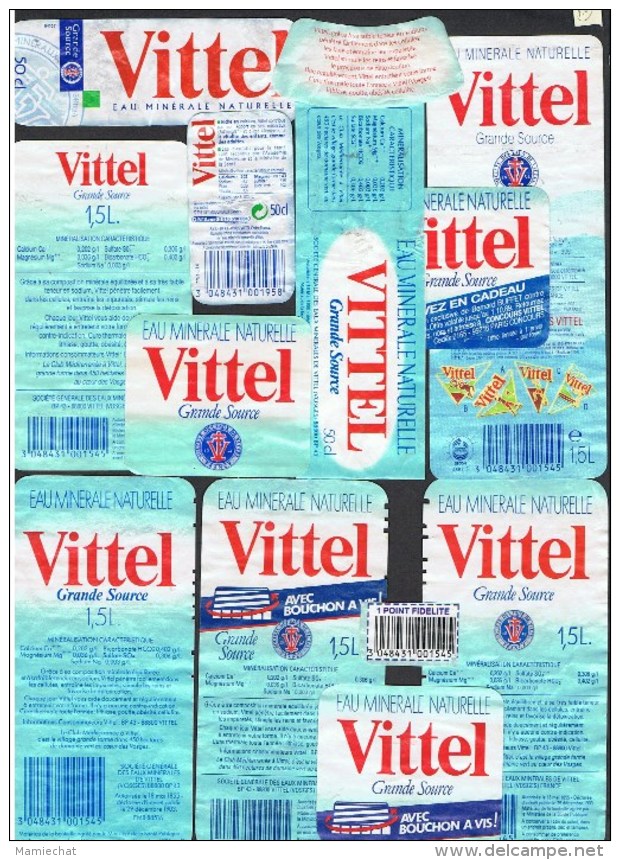 ETIQUETTES-EAU VITTEL- - Sonstige & Ohne Zuordnung