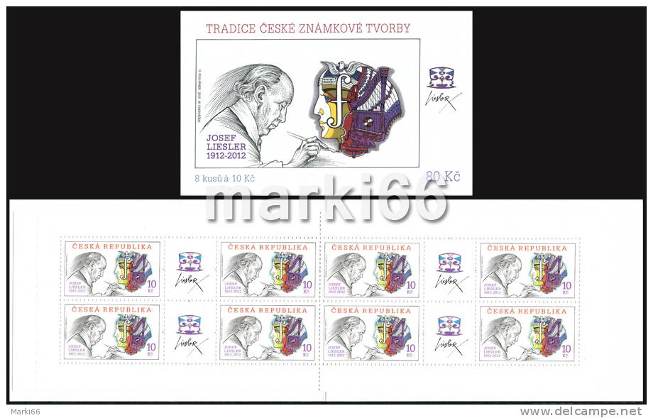 Czech Republic - 2012 - The Traditions Of Czech Stamp Production - Josef Liesler´s Birth Centenary - Mint Stamp Booklet - Ungebraucht