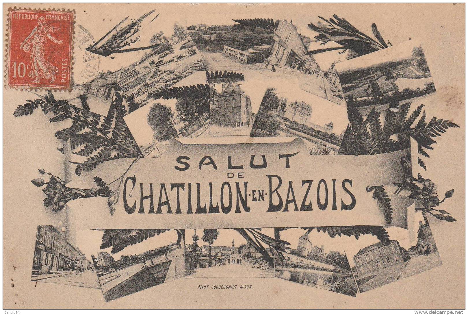 Chatillon En Bazois  - Salut De Chatillon - ( Multivue ) San Recto-verso - Chatillon En Bazois