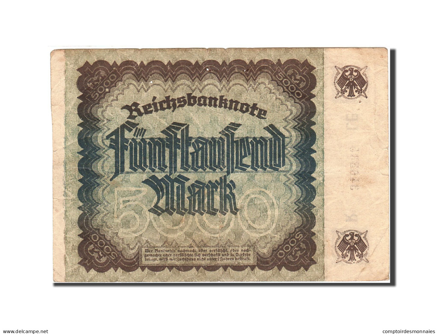Billet, Allemagne, 5000 Mark, 1922, 1922-12-02, KM:81b, TB+ - 5000 Mark