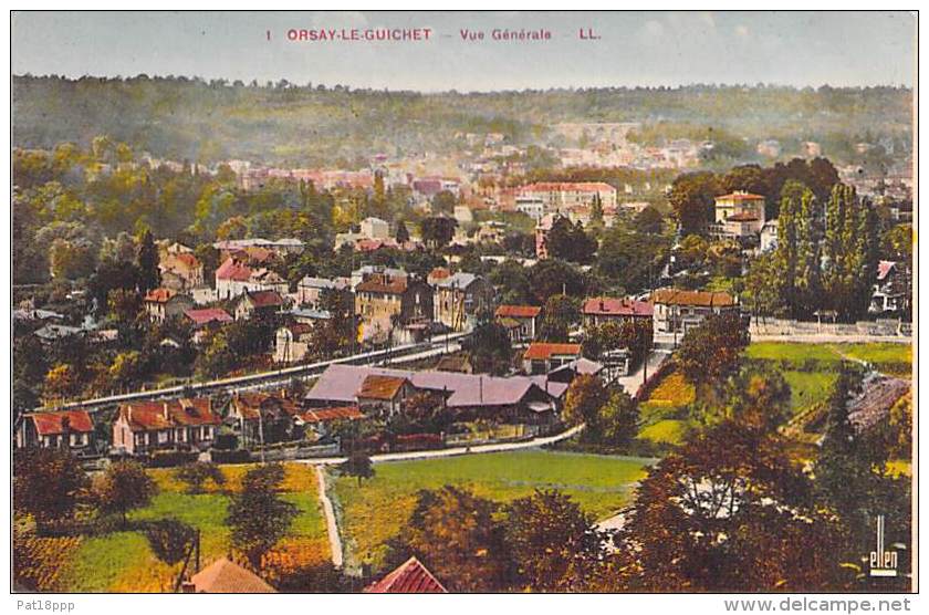 91 - ORSAY LE GUICHET : Vue Générale - Jolie CPA CPSM PF Colorisée - Essonne - Orsay