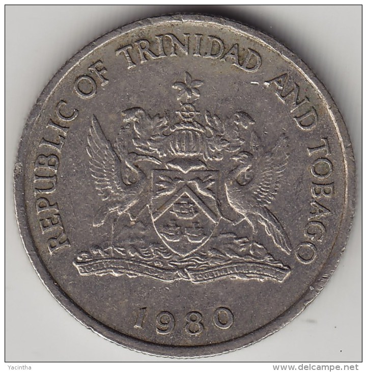 @Y@   Trinidad En Tabago   25 Cents  1982    KM 31     (3551) - Trinidad En Tobago