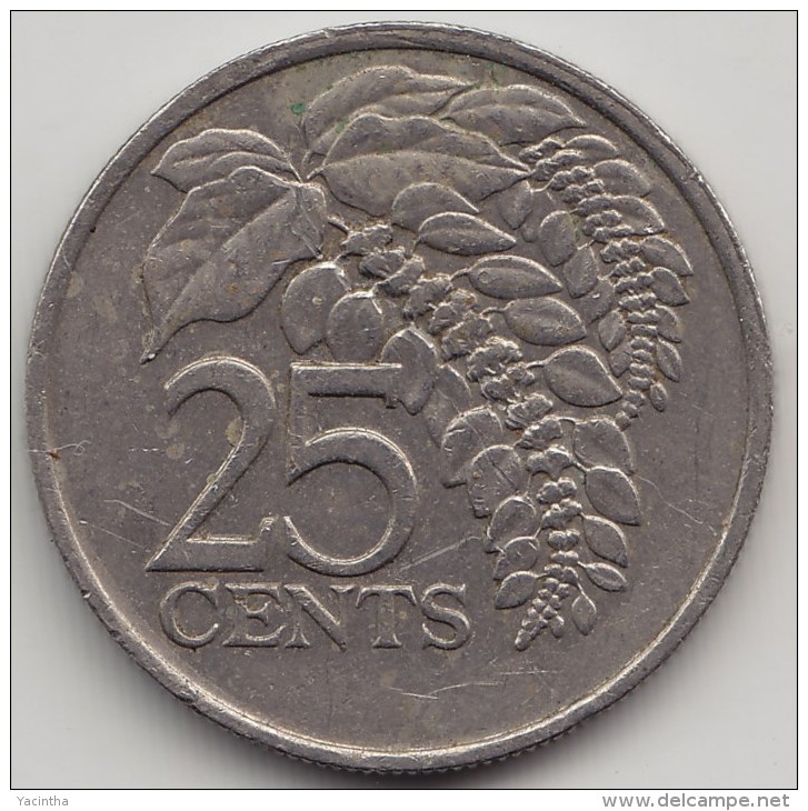 @Y@   Trinidad En Tabago   25 Cents  1982    KM 31     (3551) - Trinidad Y Tobago