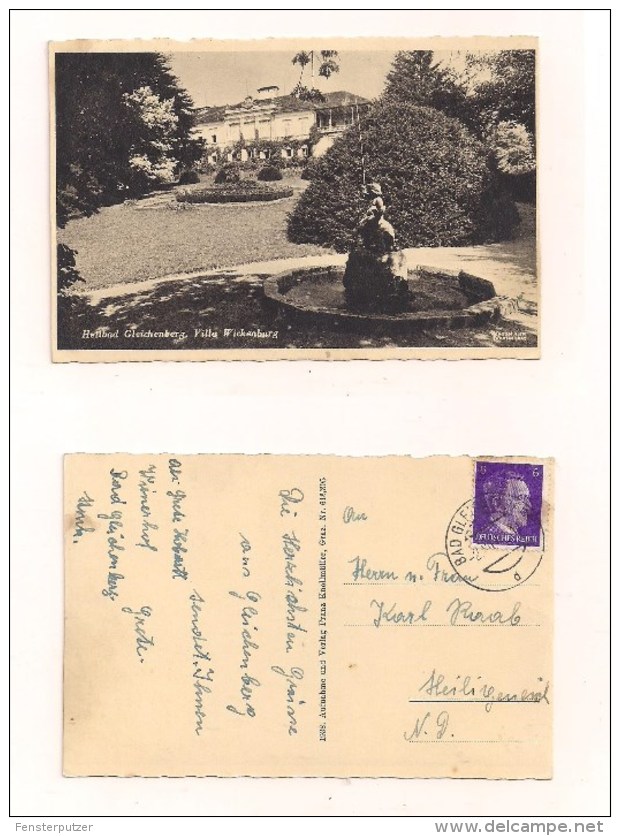 AK Heilbad Gleichenberg. Villa Wickenburg - 1943 ? - Echt Gelaufen - Bad Gleichenberg