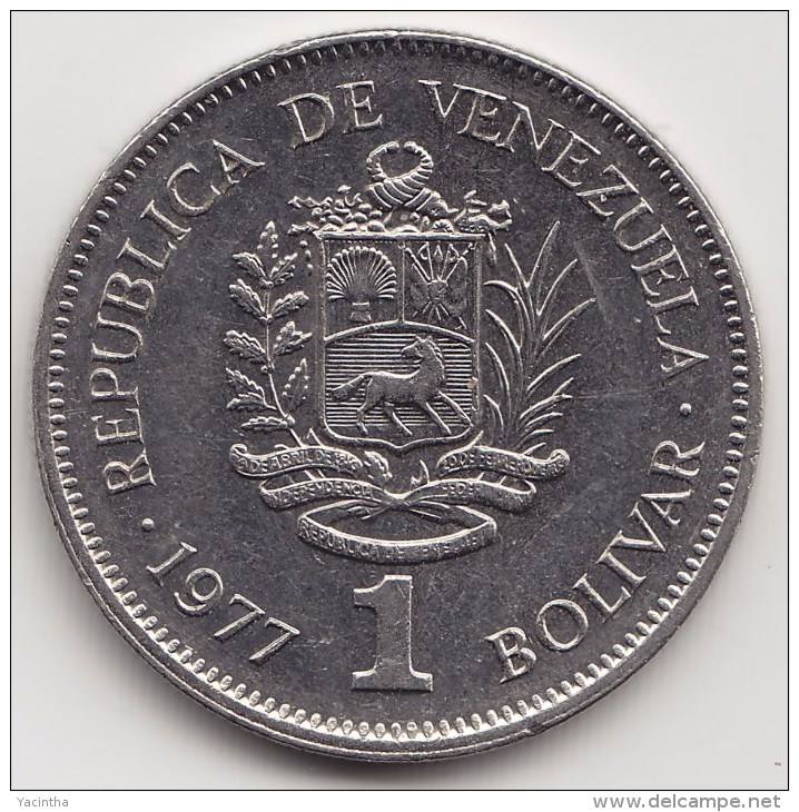@Y@   Venezuela   1 Bolivar  1977    Y#52        (3557) - Venezuela