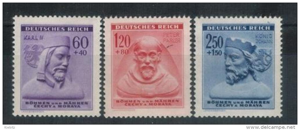BÖHMEN&MÄHREN 1943 - MiNr: 114 - 116   Komplett  **/MNH - Unused Stamps