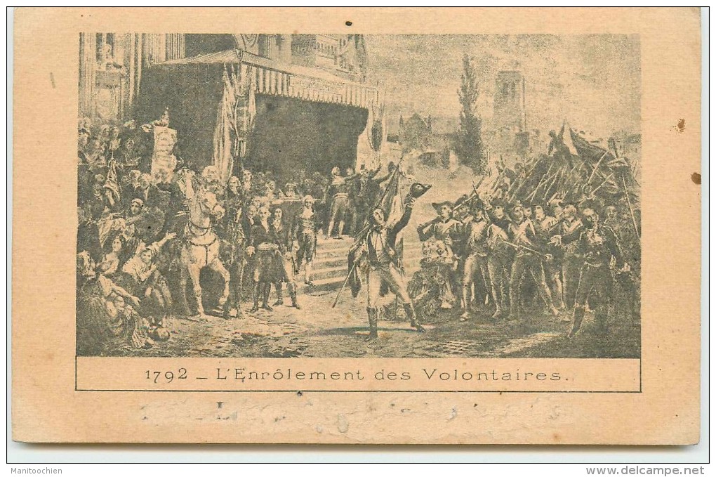 1792 ENROLEMENT DES VOLONTAIRES - Storia