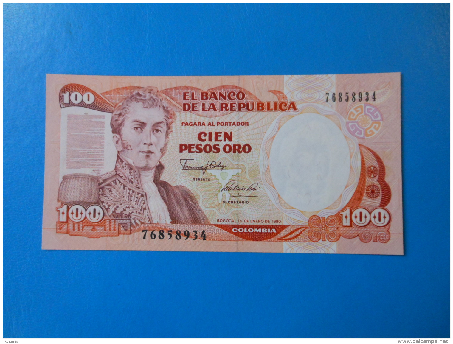 Colombie Colombia 100 Pesos Oro 1990 P426e UNC - Colombia