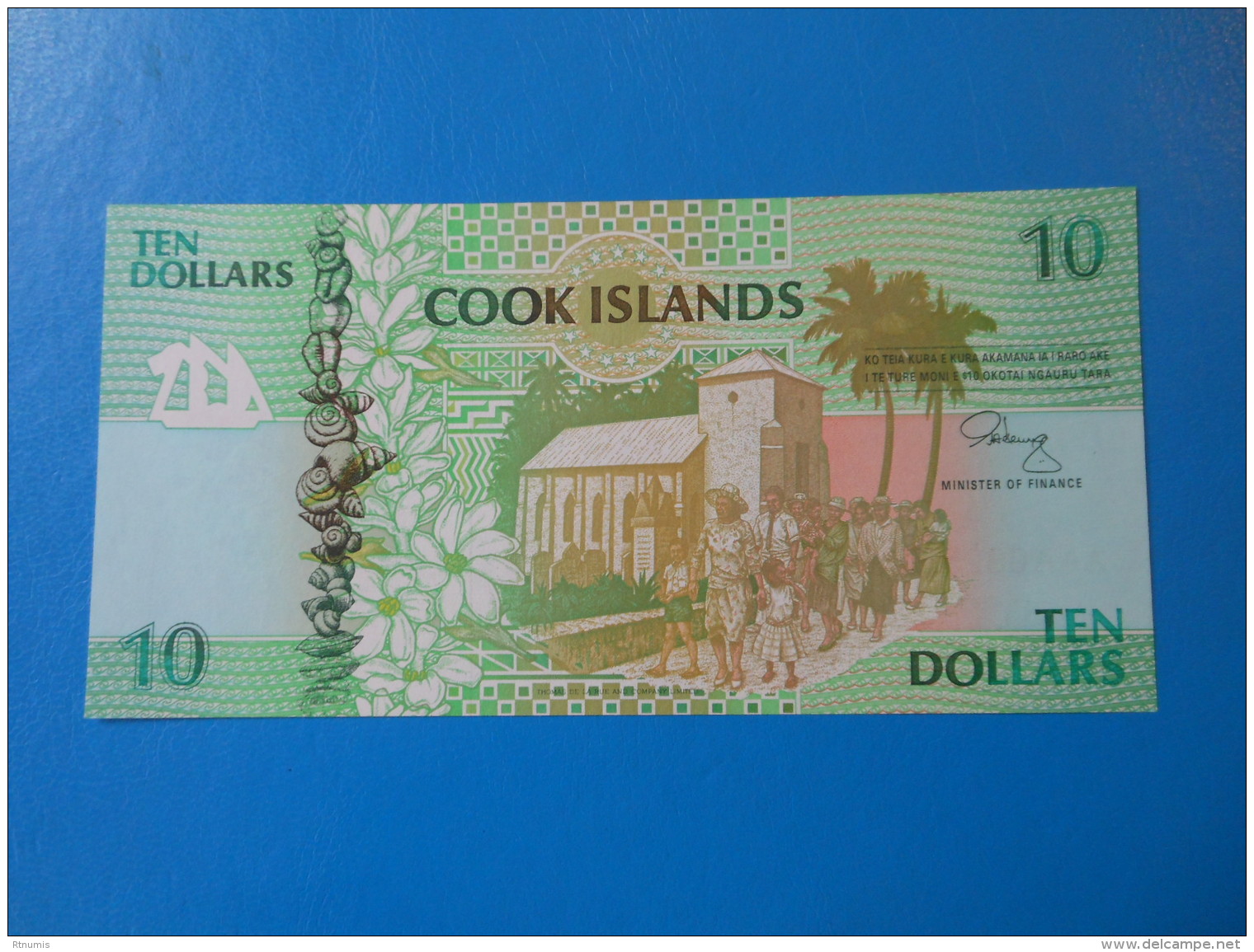 Cook Islands 10 Dollars 1992 P8a UNC - Cook Islands