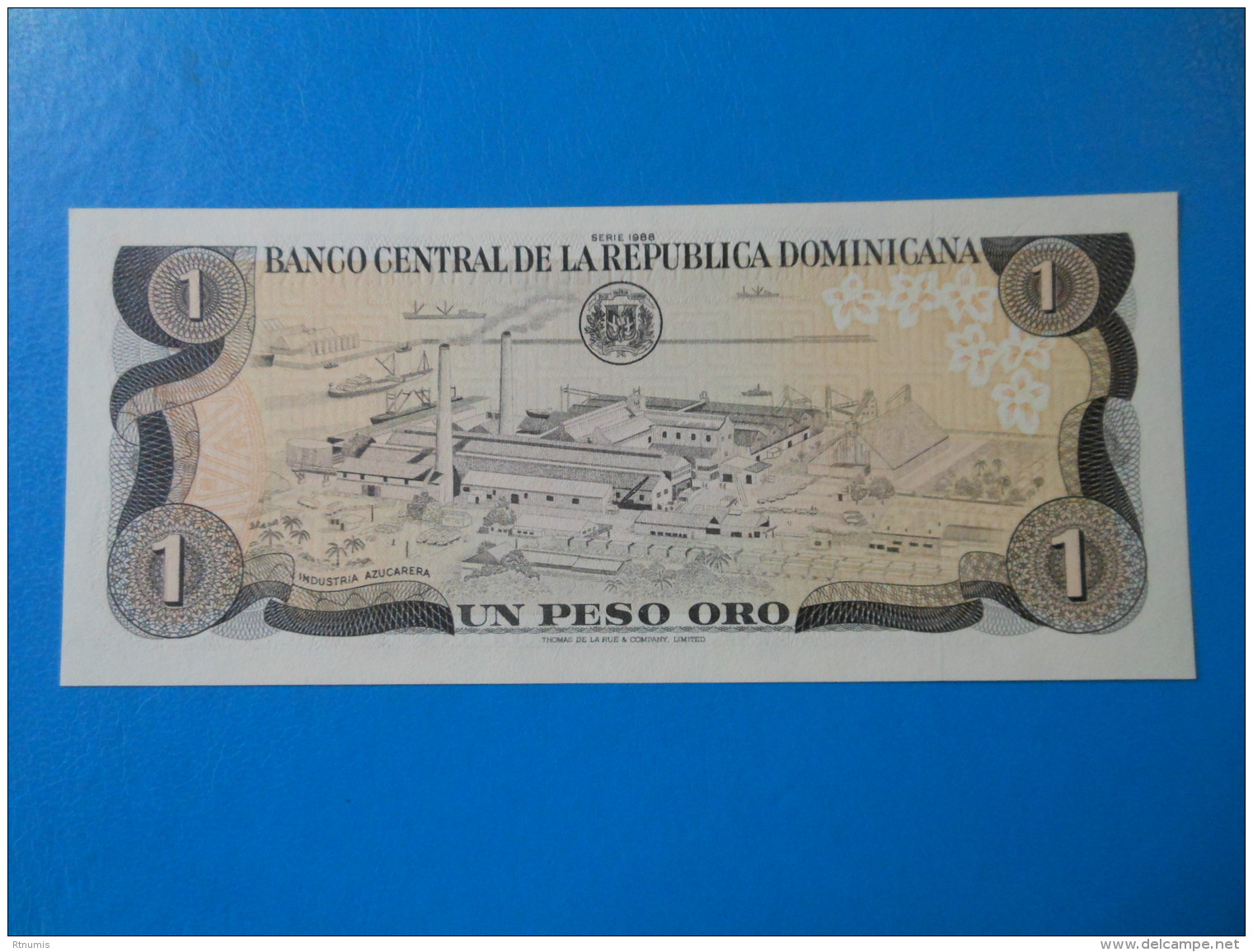 Dominican Republic 1 Peso Oro 1988 P126a UNC - Dominicaine