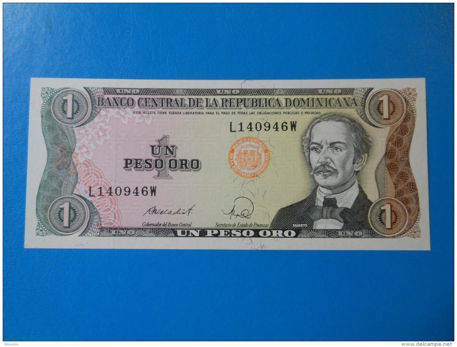 Dominican Republic 1 Peso Oro 1988 P126a UNC - República Dominicana