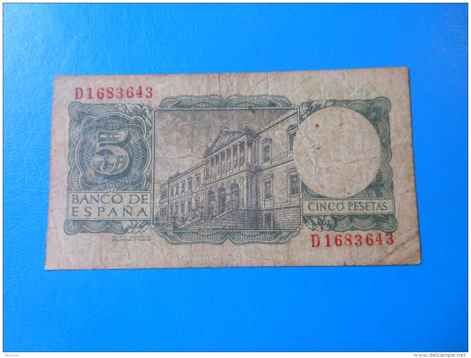 Espagne Spain Espana 5 Pesetas 1954 P146a - 5 Pesetas