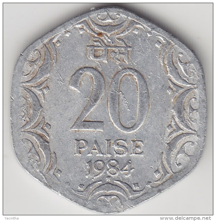 @Y@   India  20  Paise  1984  KM 44     (3577) - India