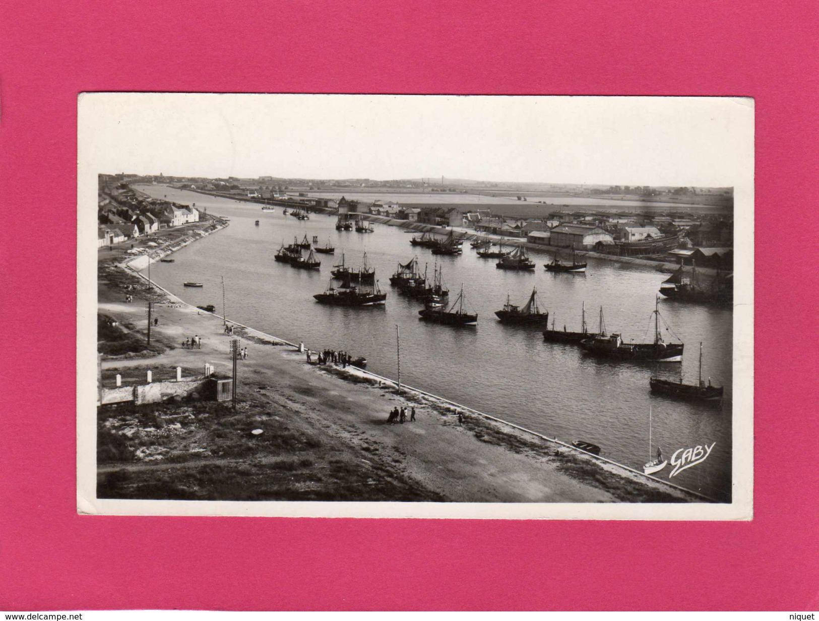 59 NORD, PETIT-FORT-PHILIPPE, Le Port, La Rivière Aa Et Gravelines, Animée, Bateaux De Pêche, 1950, (Gaby) - Other & Unclassified