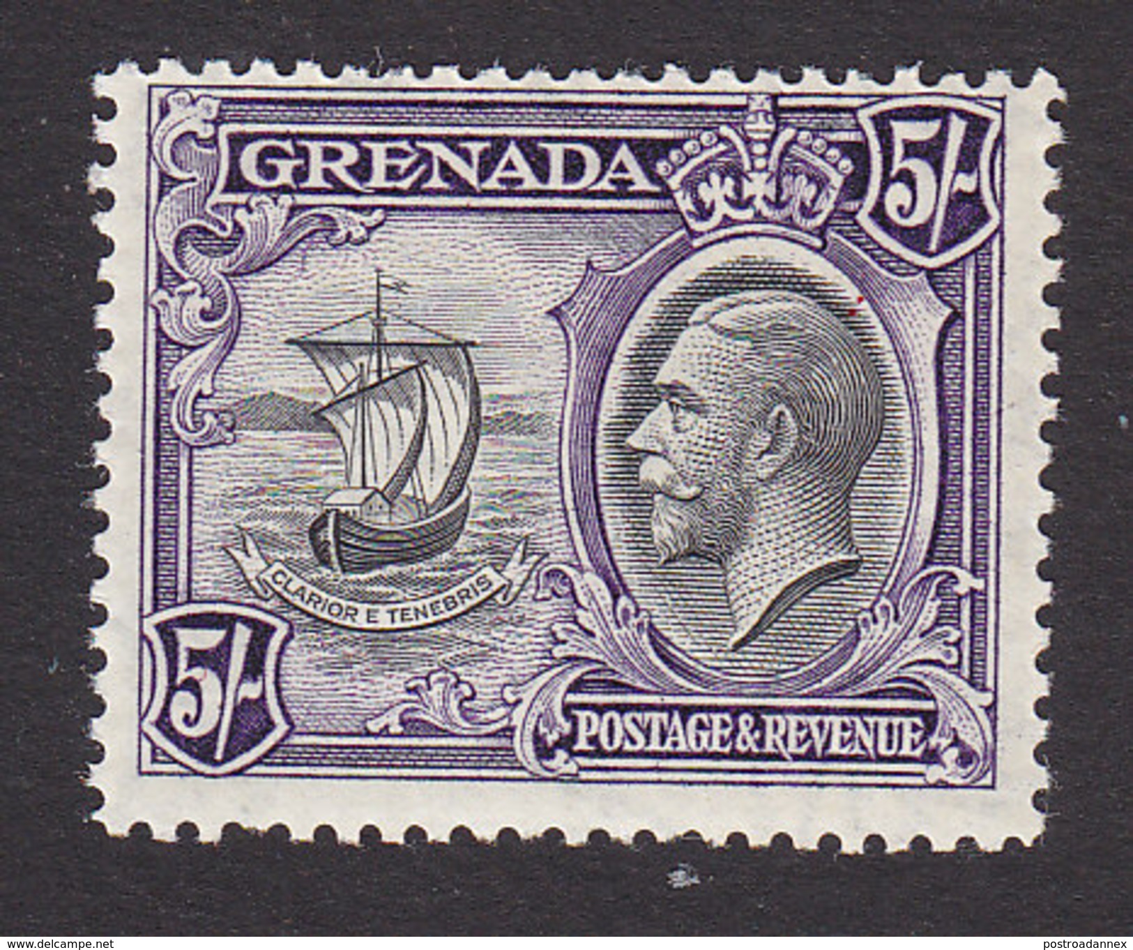 Grenada, Scott #123, Mint Hinged, Seal Of The Colony, Issued 1934 - Grenada (...-1974)