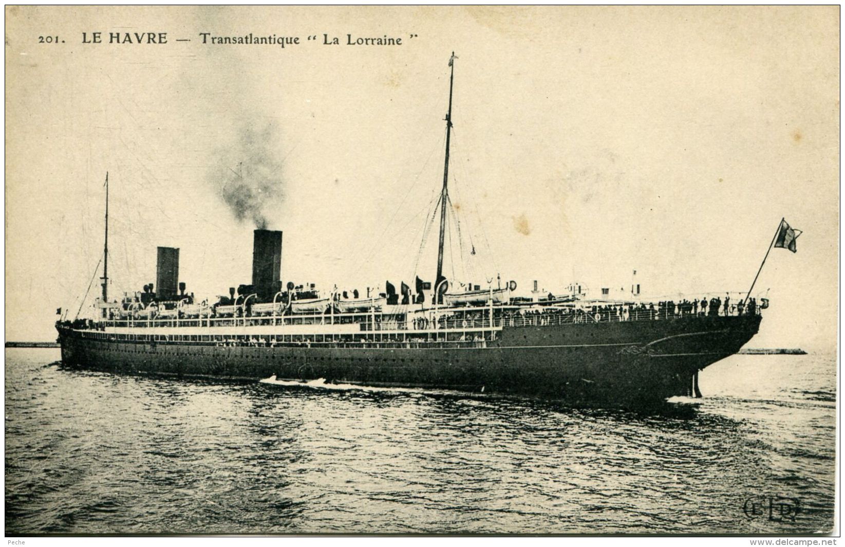 N°51744 -cpa Le Havre -le Paquebot "la Lorraine" - Piroscafi