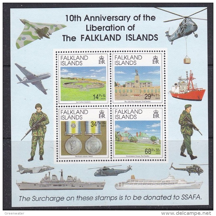 Falkland Islands 1992 Liberation M/s ** Mnh (33472A) - Falklandeilanden