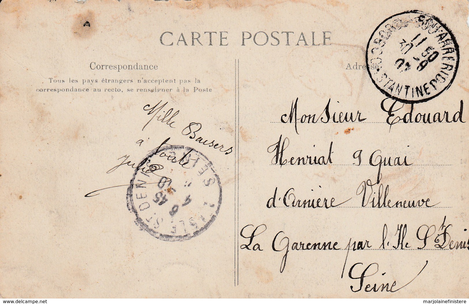 ALGERIE - Intérieur Arabe. Collection Idéale P. S.  N° 44 Voyagée 1907 - Autres & Non Classés