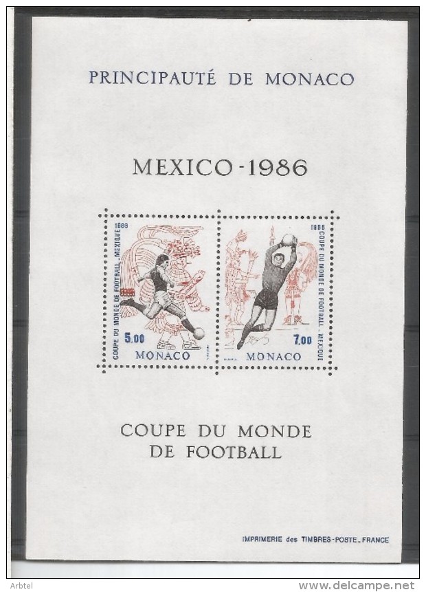 MONACO 1986 COPA DEL MUNDO DE FUTBOL MEXICO DEPORTE FOOTBALL - 1986 – Mexico