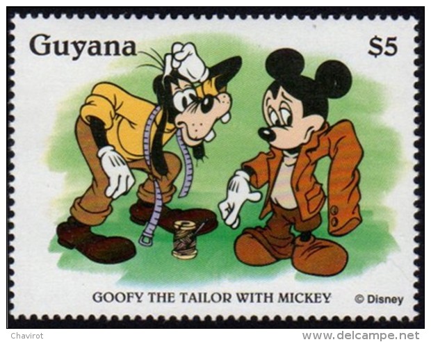 Goofy The Tailor With Mickey - Tailleur Mêtre - Disney Guyana - Disney